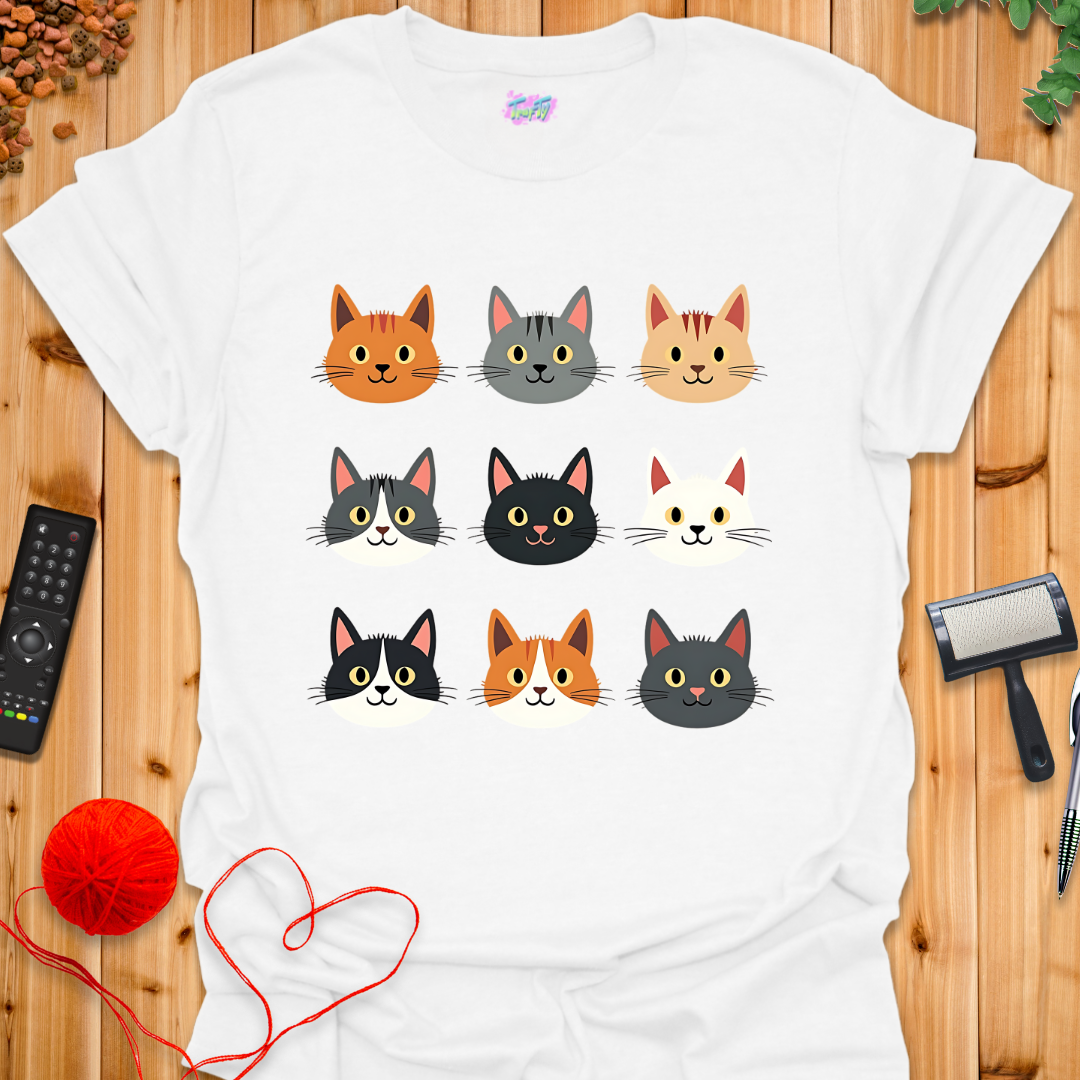 Cat Grid T-Shirt