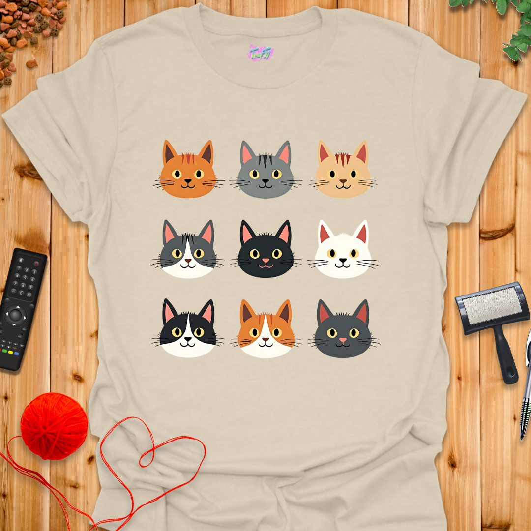 Cat Grid T-Shirt
