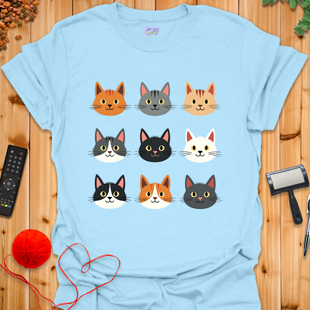 Cat Grid T-Shirt
