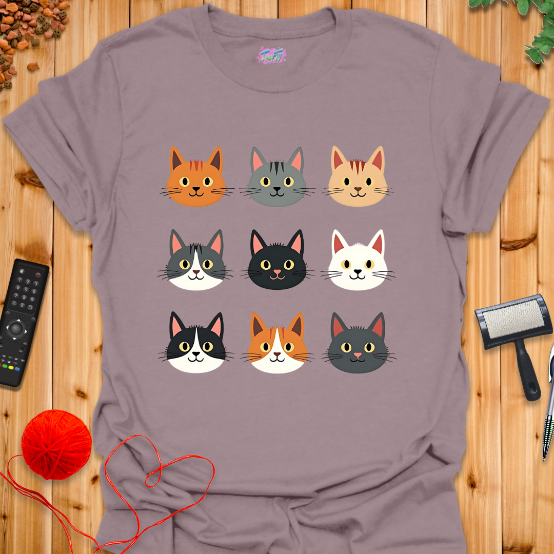 Cat Grid T-Shirt