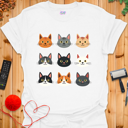 Cat Grid T-Shirt
