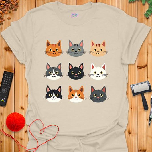 Cat Grid T-Shirt