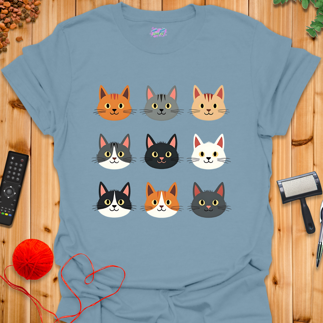 Cat Grid T-Shirt