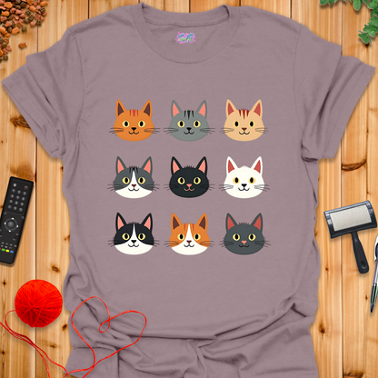 Cat Grid T-Shirt