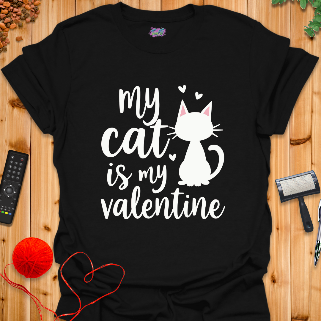 Valentine Cat T-Shirt