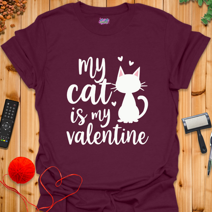 Valentine Cat T-Shirt