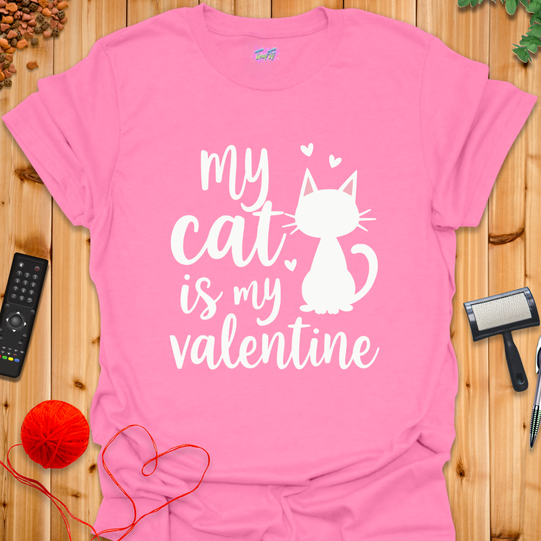 Valentine Cat T-Shirt