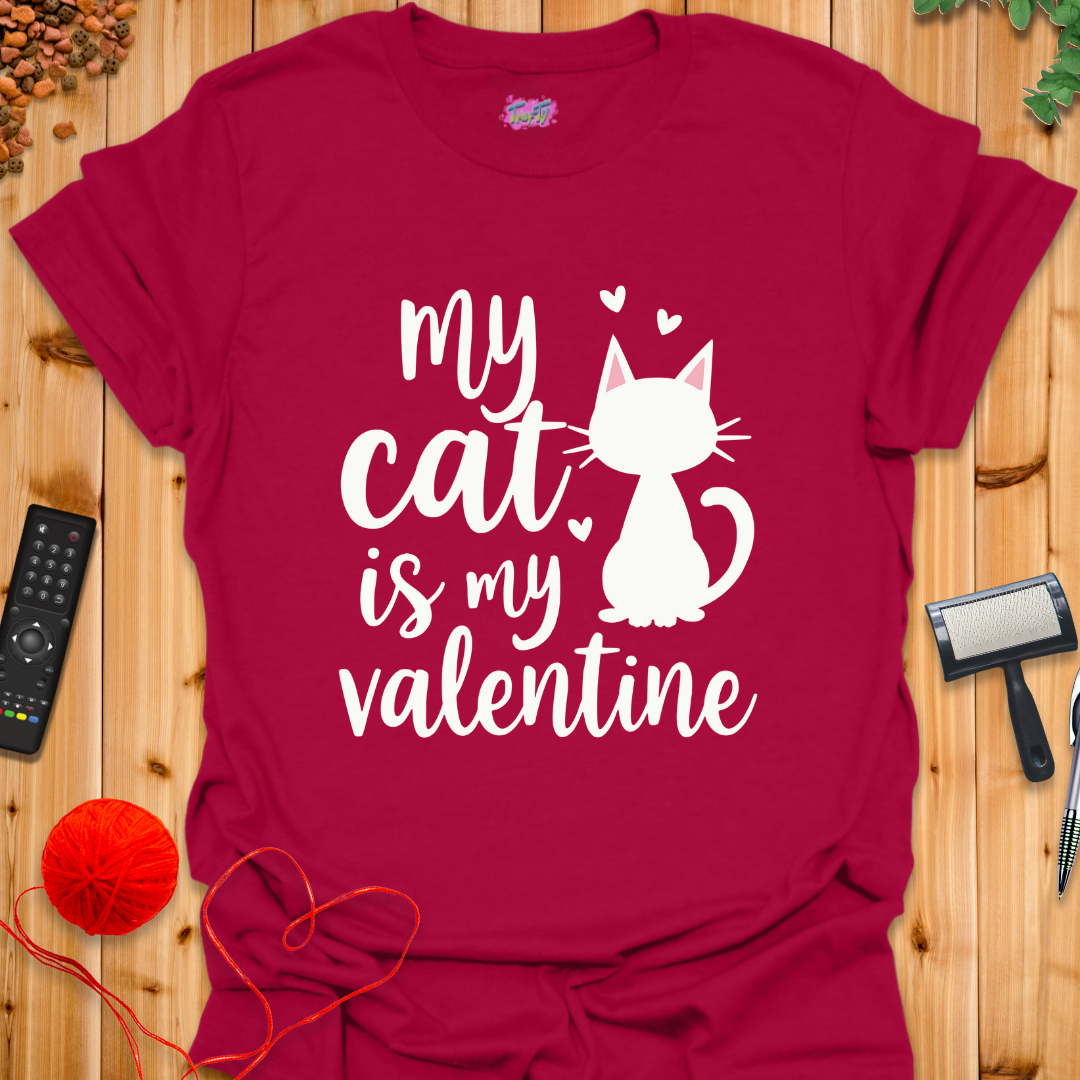 Valentine Cat T-Shirt
