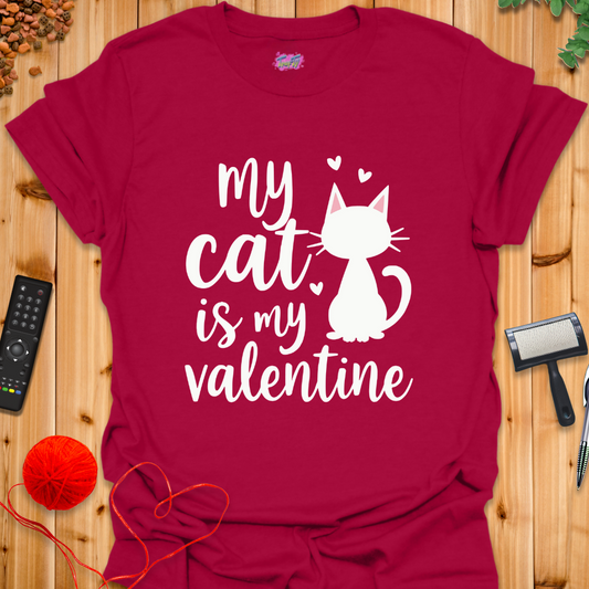 Valentine Cat T-Shirt