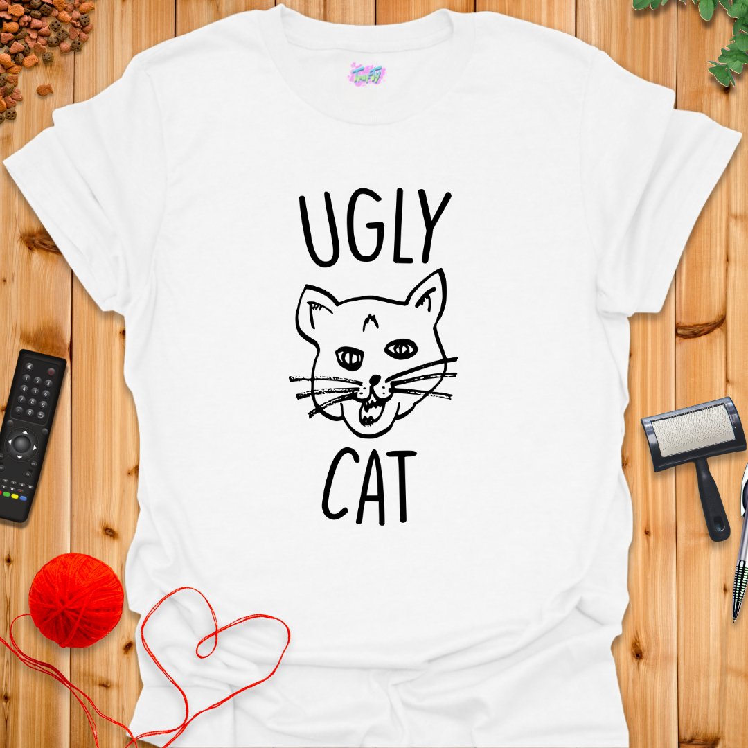Ugly Cat 2 T-Shirt - T-Shirt - TrafTy Shirts